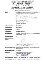 Meisterlehrgang III und IV Vollzeit
